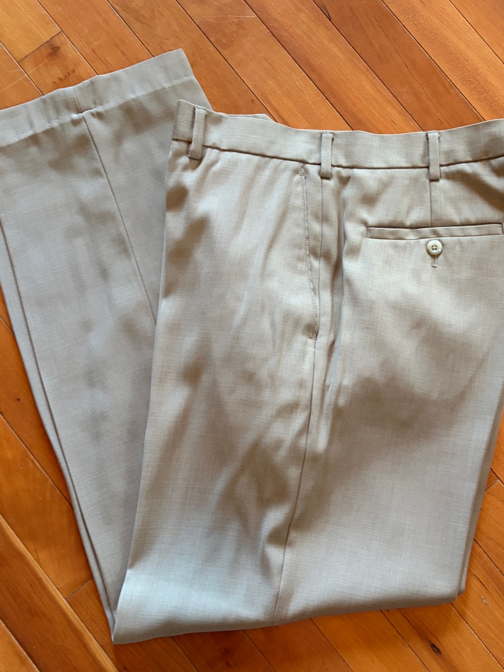 Perry Ellis Classic Men's Dress Pants in Light Khaki 34 x 32